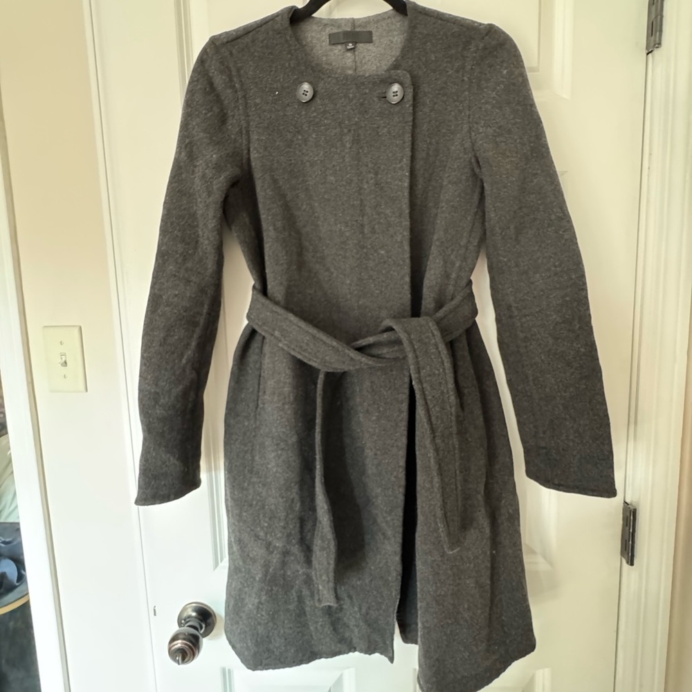 Uniqlo Charcoal Wool Trench Coat, Women’s XS